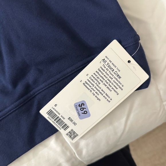 NWT LULULEMON All yours crew - Picture 2 of 3